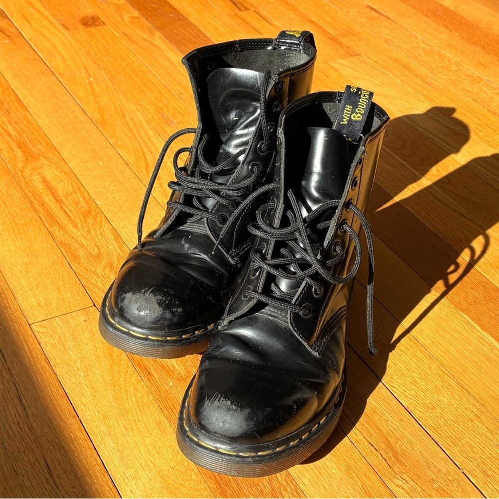 Dr Martens “Air Wair” black boots.